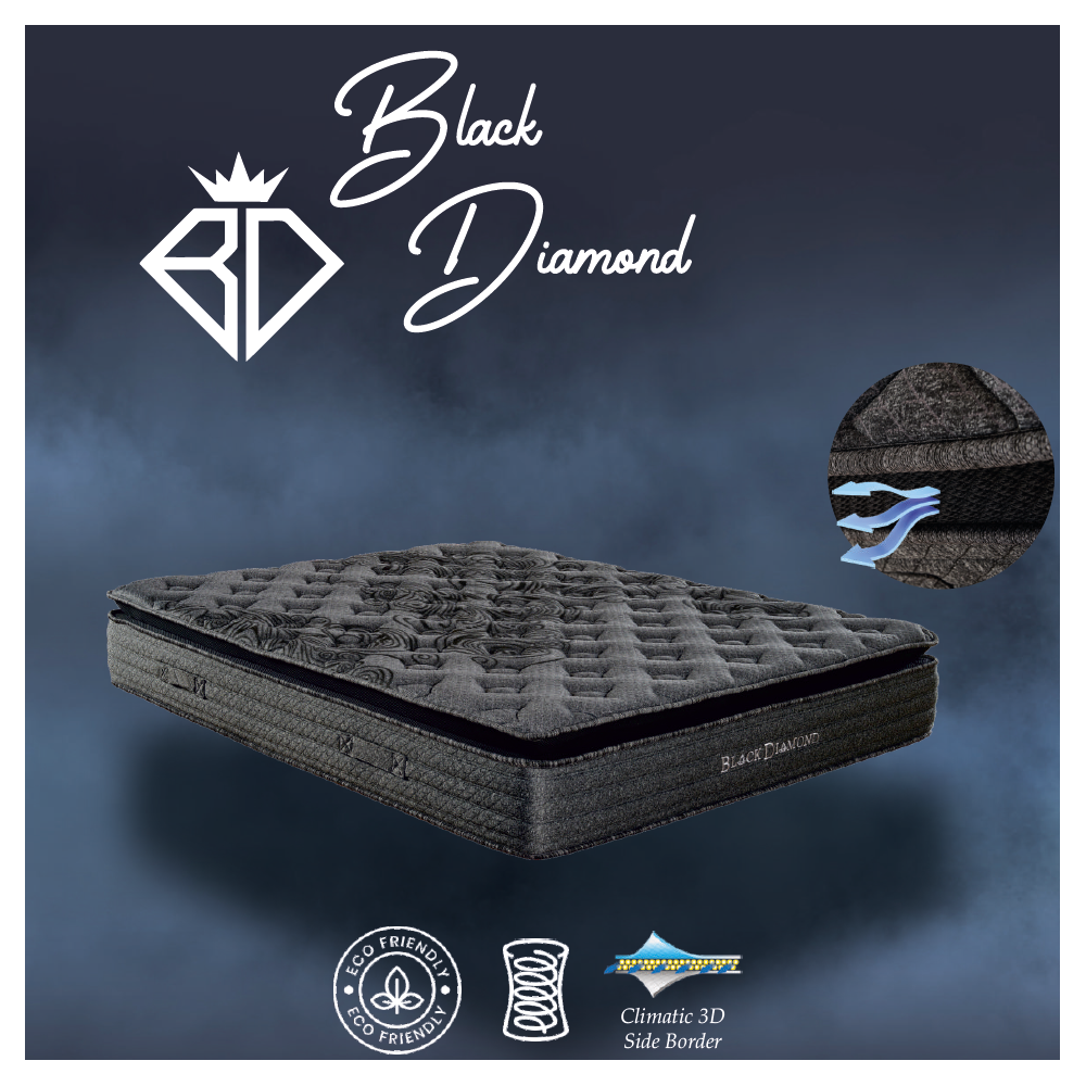 Matelas Haut de Gamme Black Diamond Hauteur 31cm